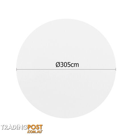 4 Pcs Wedding Table Cloth Round 305cm White - photo 2 of 9