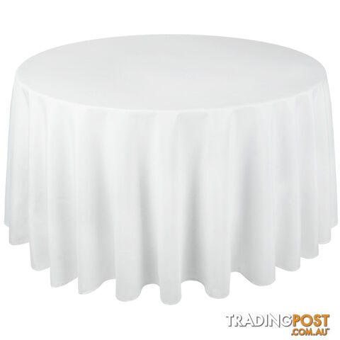 4 Pcs Wedding Table Cloth Round 305cm White - photo 4 of 9