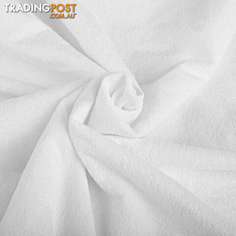 140GSM Terry Cotton Waterproof Mattress Protector Fully Fitted Bed Cover King