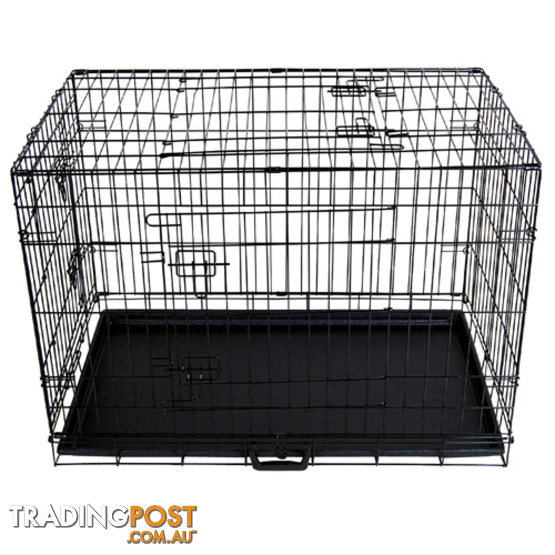 36&#34; Foldable Dog Cage Portable Crate Metal Fold Up Pet Cat Puppy House Kennel