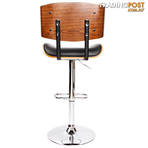 Sleek Wooden Barstool