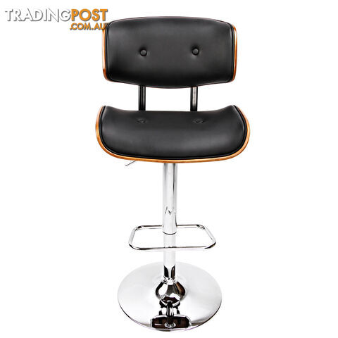 Sleek Wooden Barstool