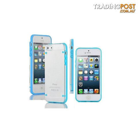 Clear Transparent Hard Case Cover Accessories Blue For iPhone 6 Plus 5.5 inch