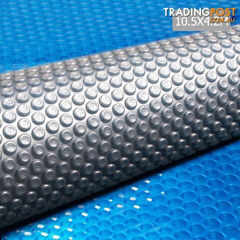 Outdoor Solar Swimming Pool Cover Winter 400 Micron Bubble Blanket 10.5m X 4.2m
