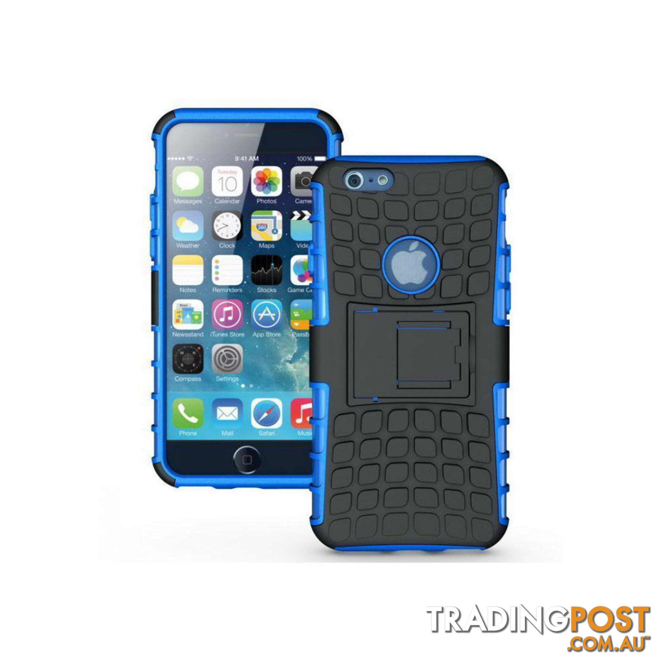 Rugged Heavy Duty Case Cover Accessories Blue For iPhone iPhone 6 4.7 inch