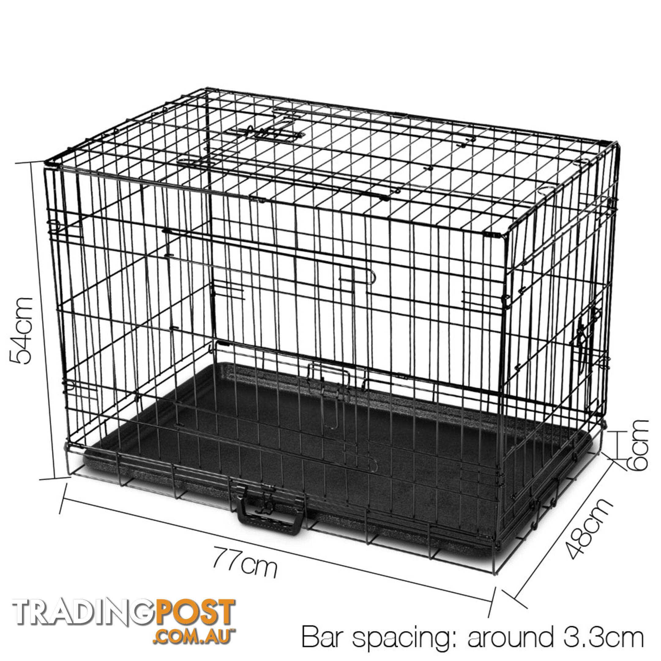 Metal Collapsible Dog Cage 30IN