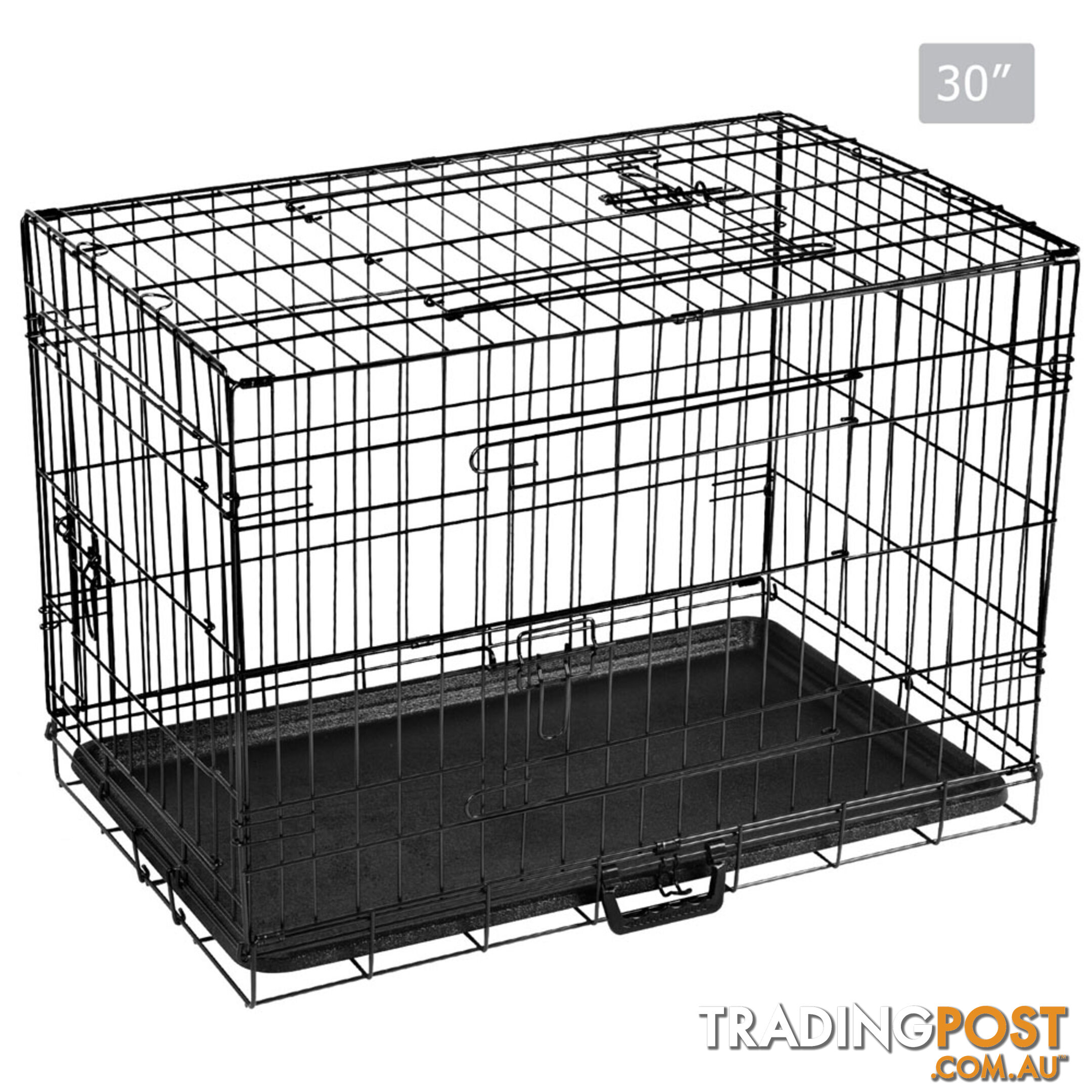 Metal Collapsible Dog Cage 30IN