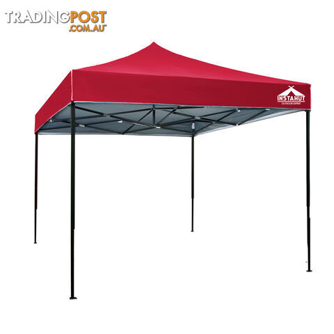 3m x 3m Pop-up Garden Outdoor Gazebo Red