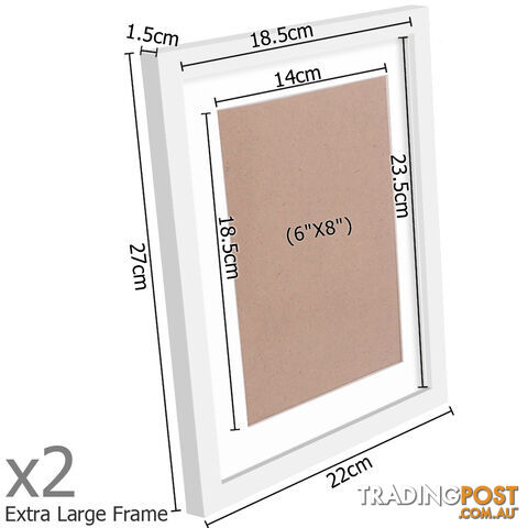 26 Piece Picture Frames Set Multi Wall Photo Home Decor Art White Gift Present