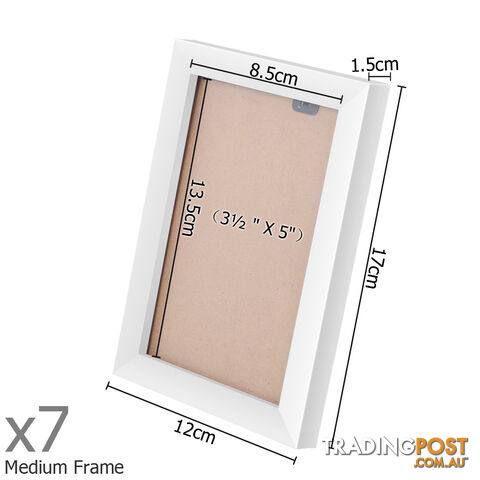 26 Piece Picture Frames Set Multi Wall Photo Home Decor Art White Gift Present