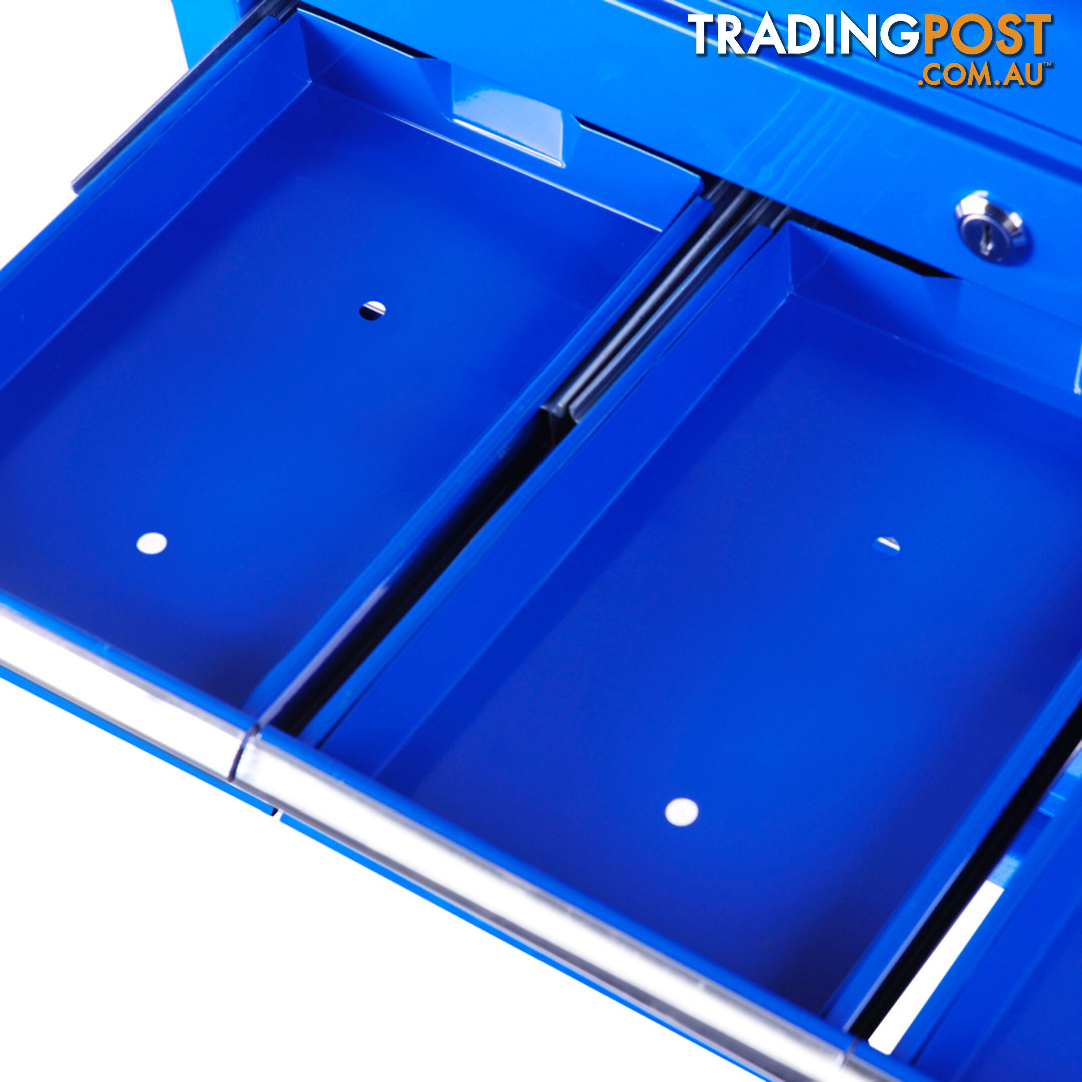 9 Drawers Tool Box Chest Blue