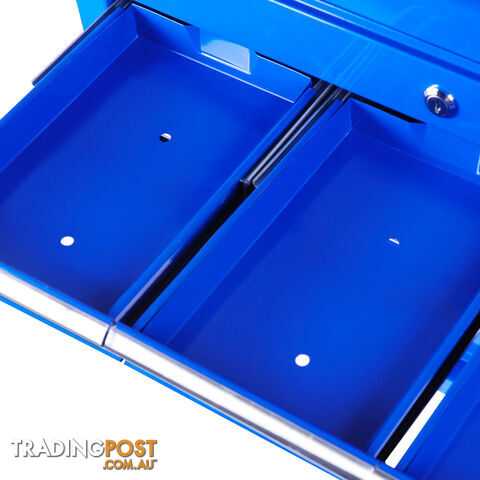 9 Drawers Tool Box Chest Blue