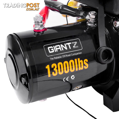 12V 13000 LBS Wireless Steel Cable Electric Winch