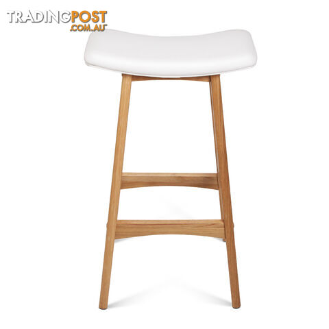 Set of 2 High Seat Barstools White - photo 5 of 10