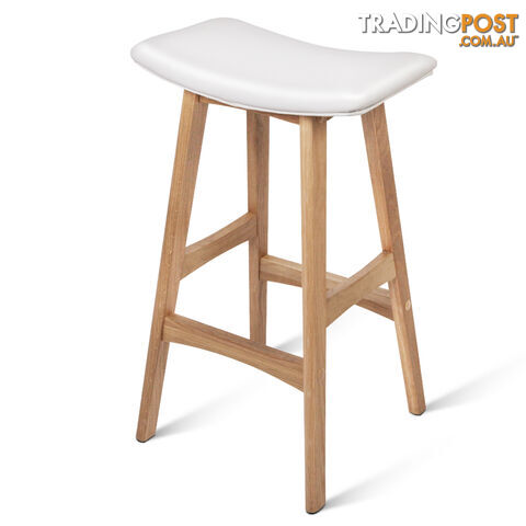 Set of 2 High Seat Barstools White - photo 3 of 10