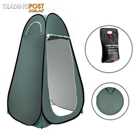 Pop Up Camping Change Room Shelter Shower Toilet Tent Free Shower Bag