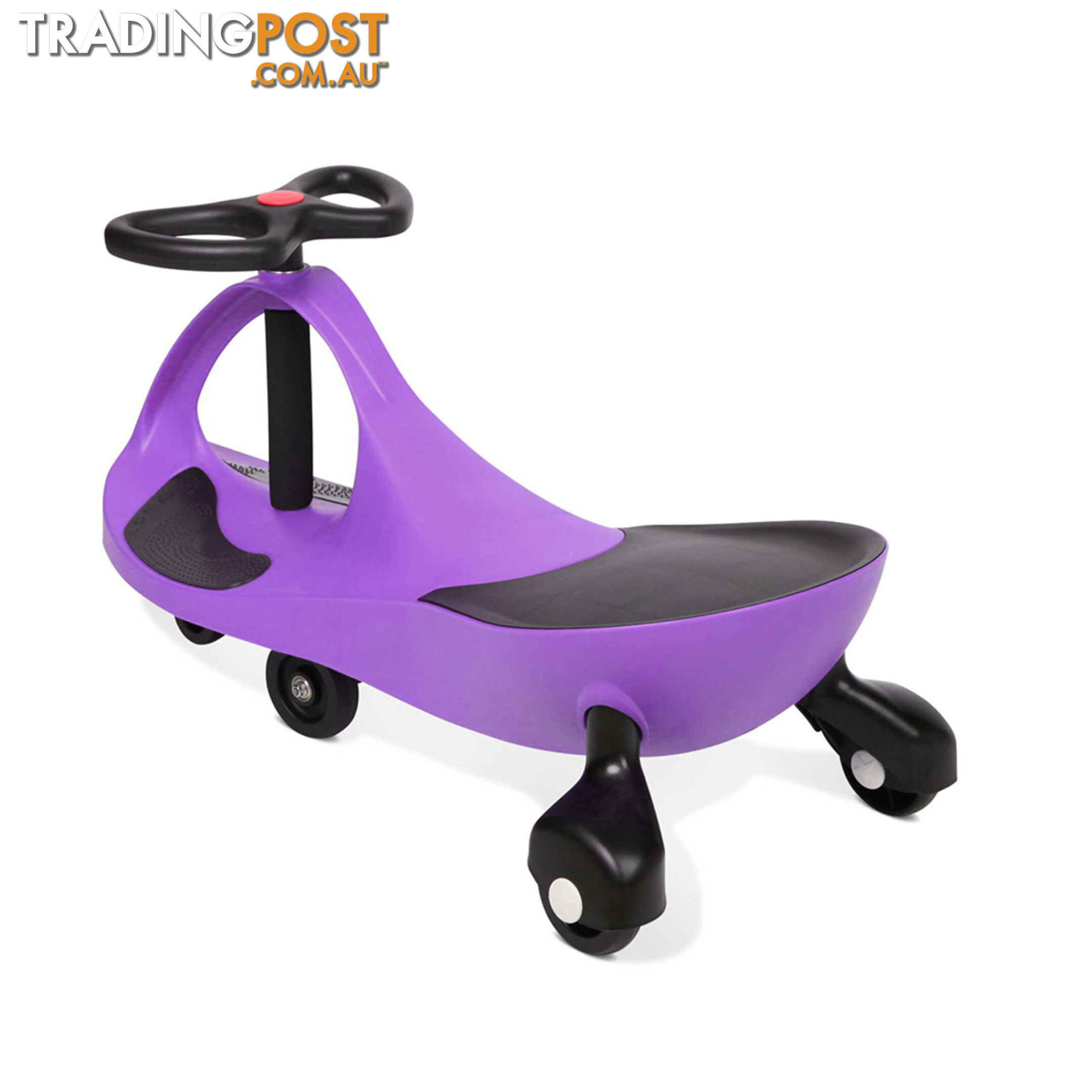 Swing Car Kids Ride On Toy Pedal Free Swivel Slider Safe Speed Wiggle Scooter PU