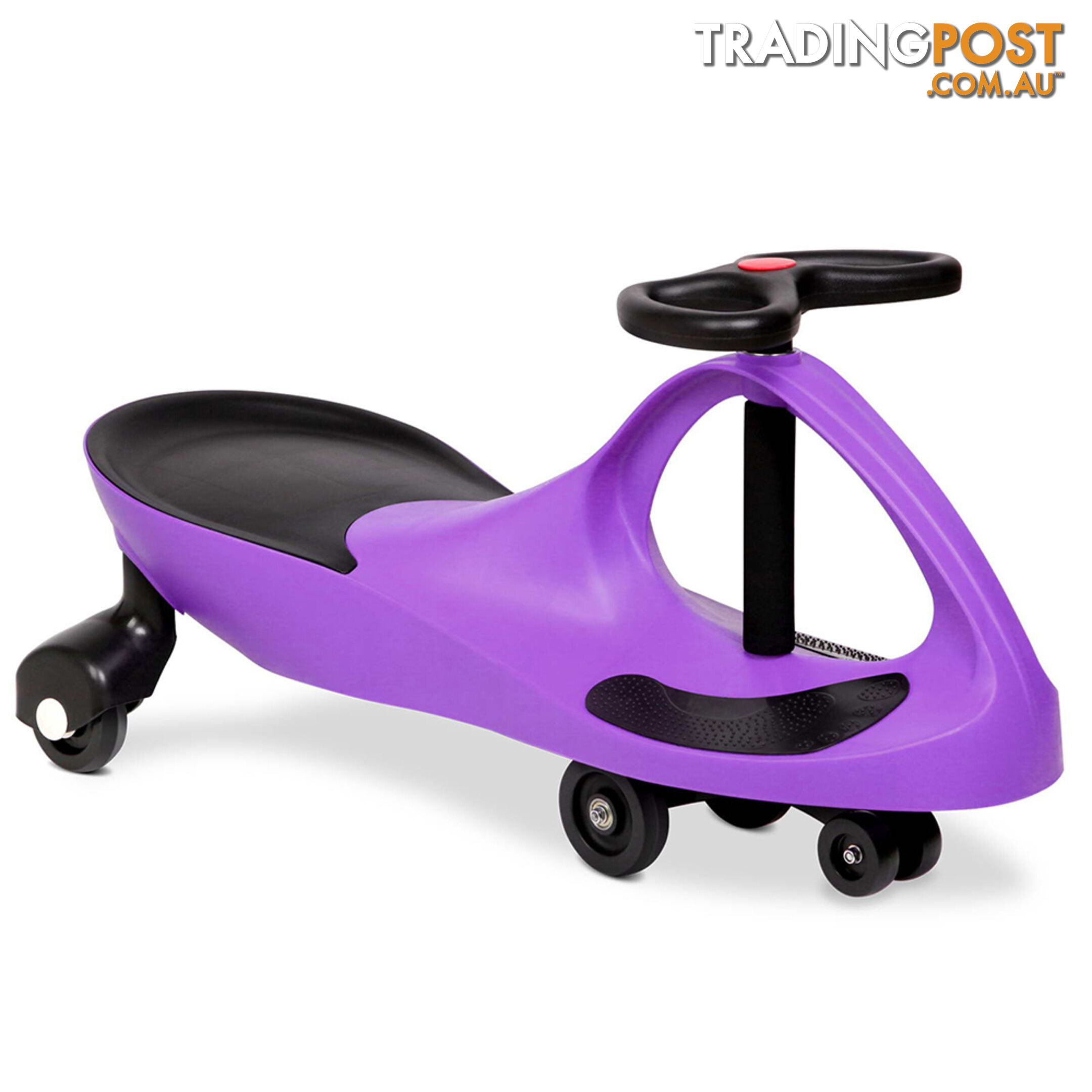 Swing Car Kids Ride On Toy Pedal Free Swivel Slider Safe Speed Wiggle Scooter PU