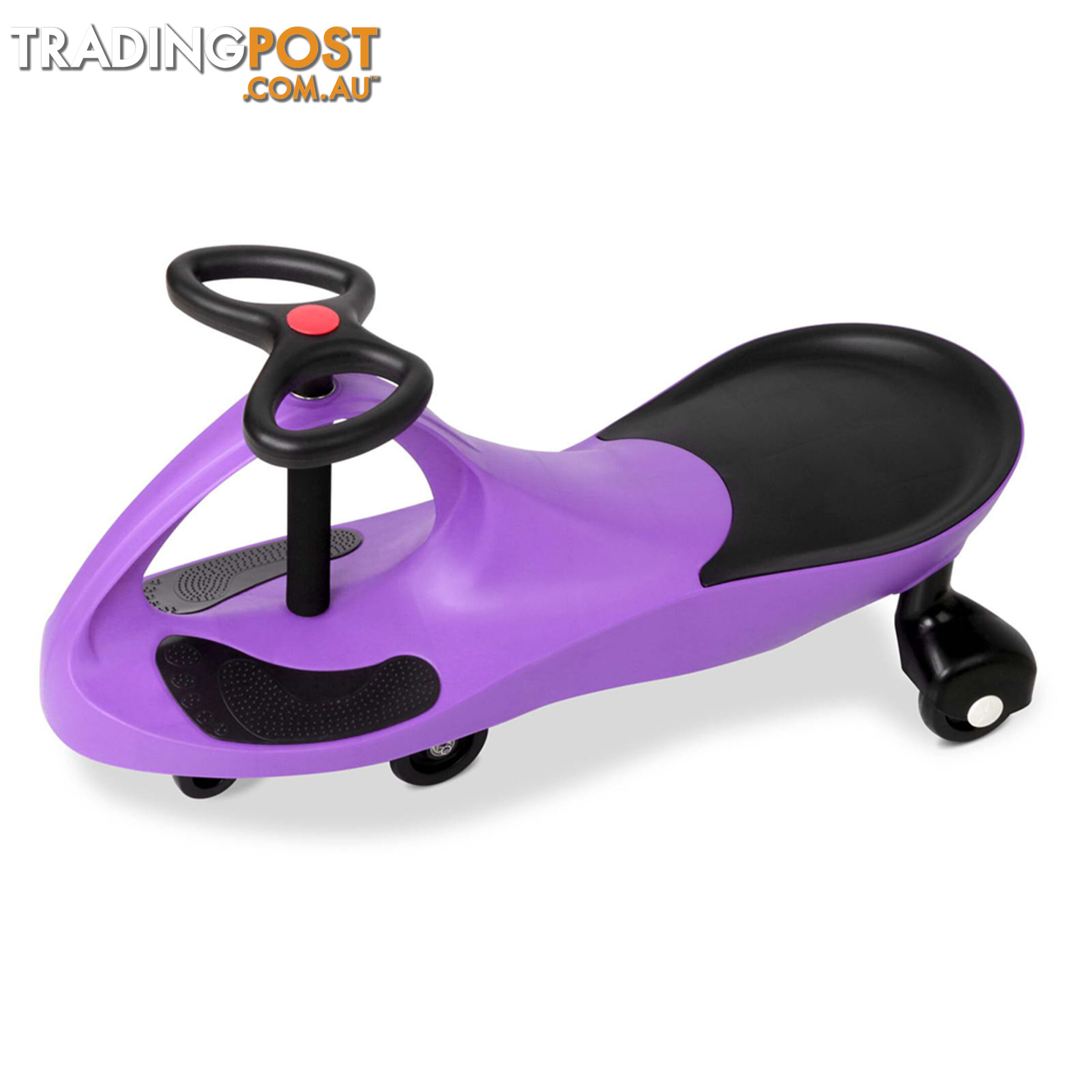 Swing Car Kids Ride On Toy Pedal Free Swivel Slider Safe Speed Wiggle Scooter PU