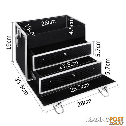 Multi Storage Professional Beauty Make Up Cosmetic Case Portable Carry Box