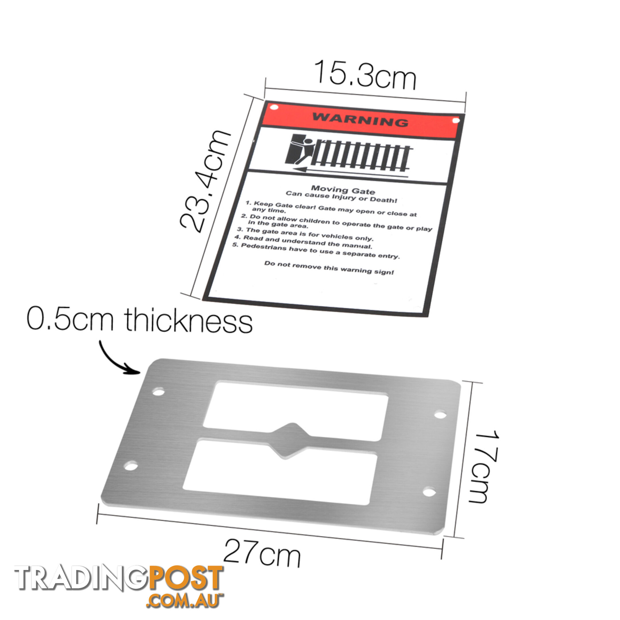 Automatic Sliding Gate Opener - 1800kg with 2 Remote Controls