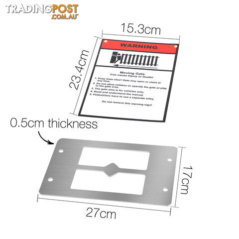 Automatic Sliding Gate Opener - 1800kg with 2 Remote Controls