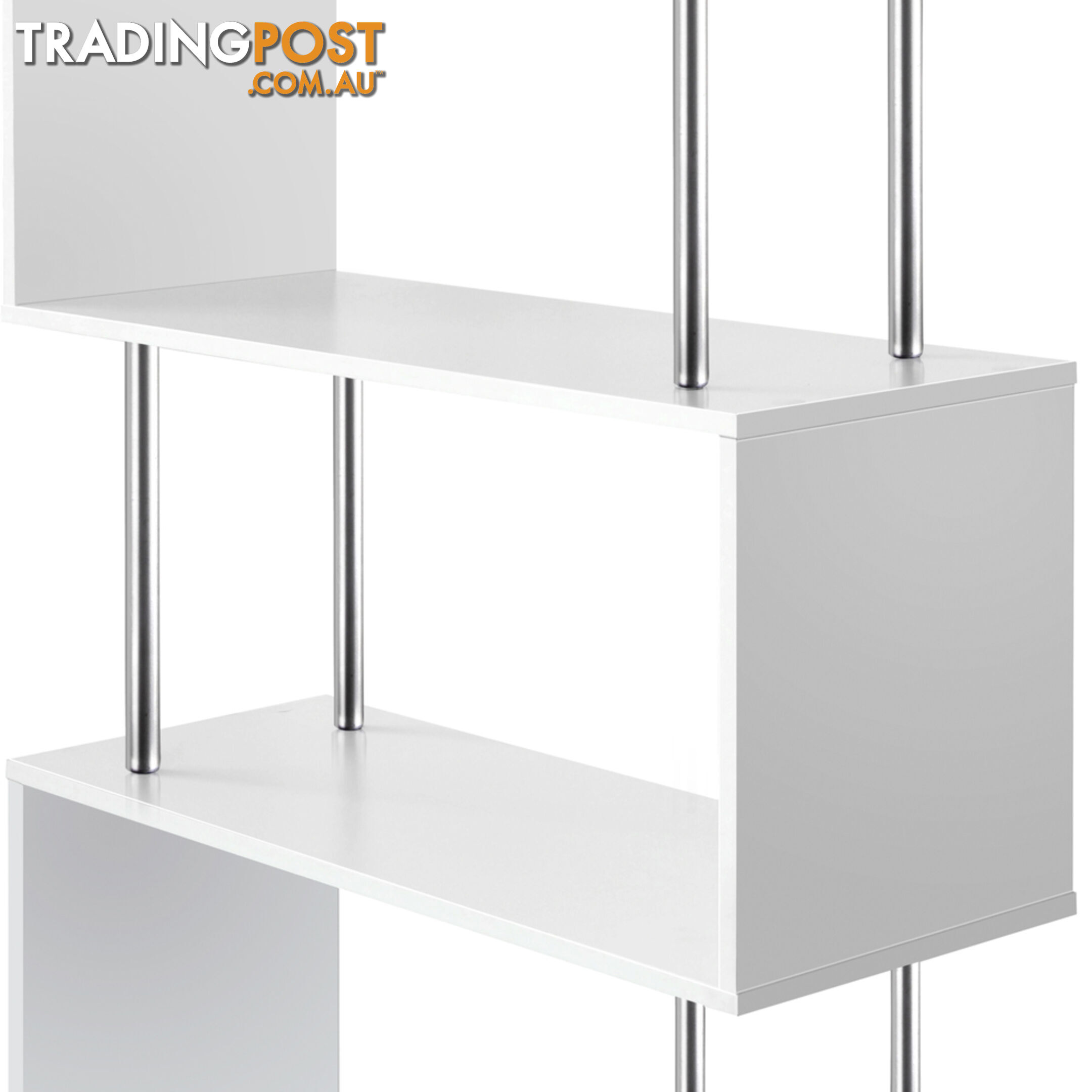 5 Tier Display/Book/Storage Shelf Unit White