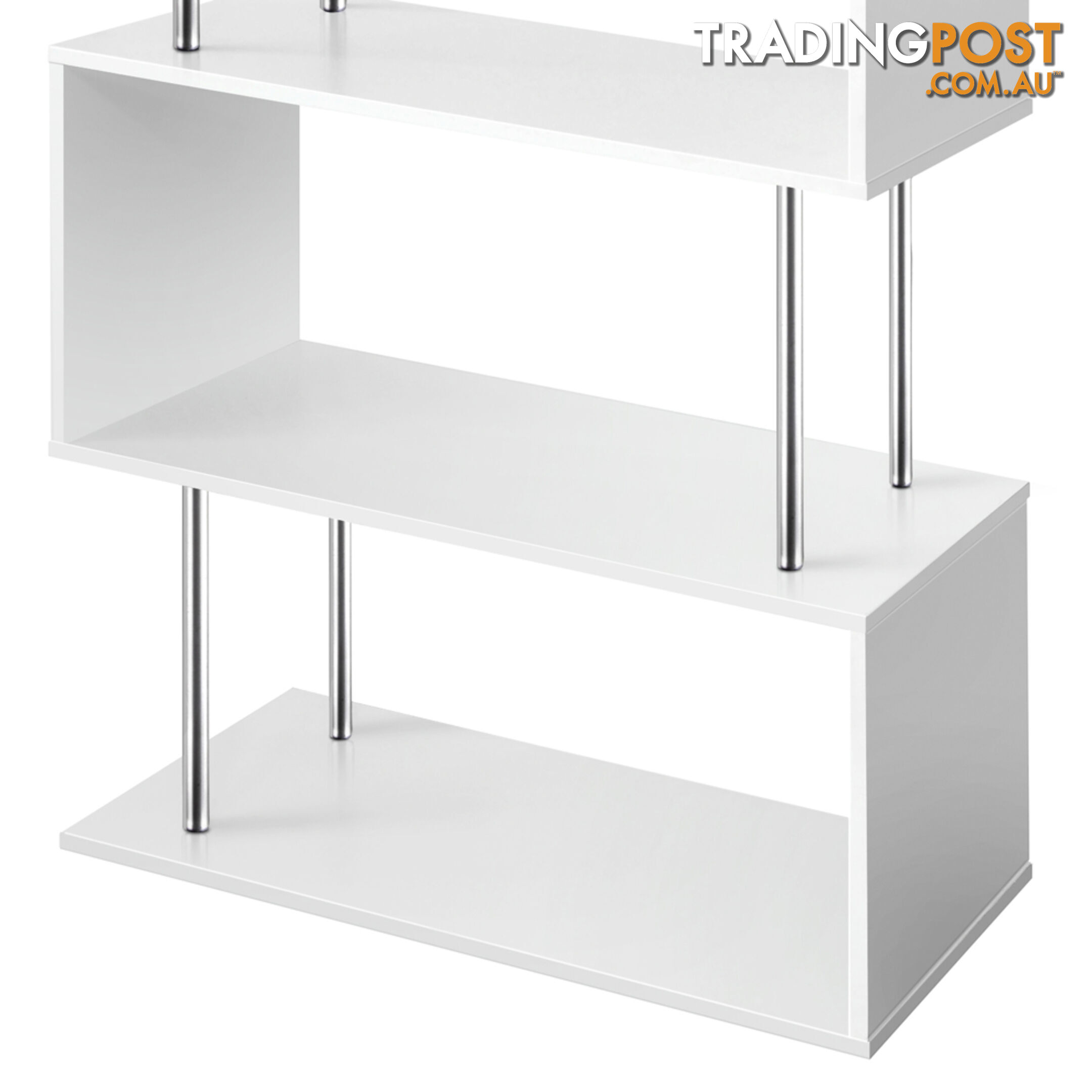 5 Tier Display/Book/Storage Shelf Unit White