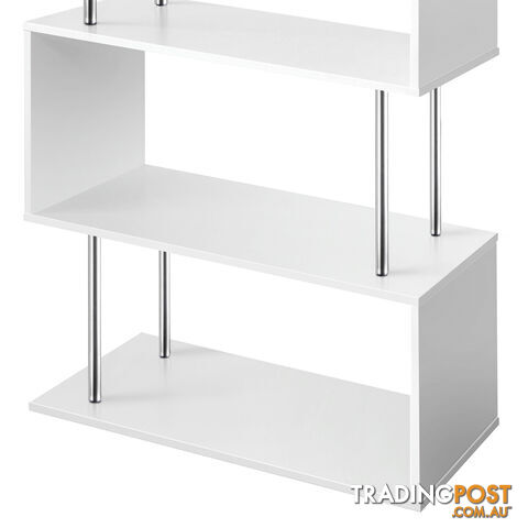 5 Tier Display/Book/Storage Shelf Unit White