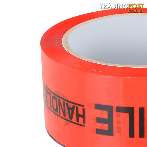 108 Rolls Fragile Tape 48mm x 75m Shipping Box Carton Packaging Sticky Red