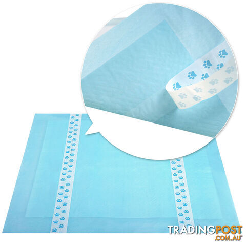 200 Puppy Toilet Pads Super Absorbent Pet Cat Dog Pee Potty Training Pad Blue - photo 4 of 8