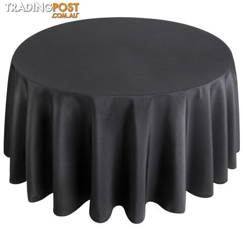 4 Pcs Wedding Table Cloth Round 305cm Black - photo 4 of 9