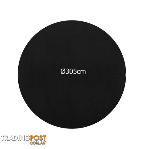 4 Pcs Wedding Table Cloth Round 305cm Black - photo 2 of 9