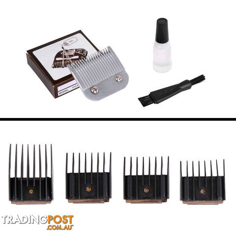 Electric Dog Grooming Clipper Comb Set Black