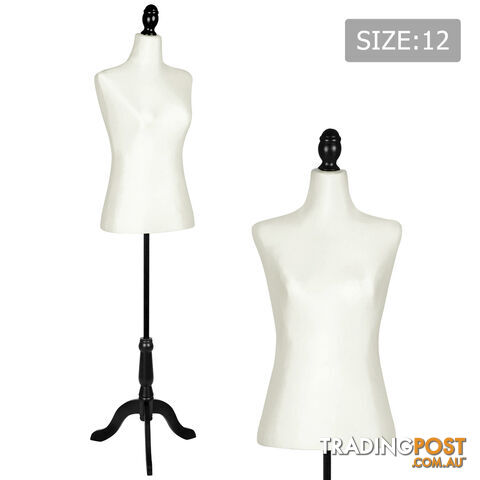 Female Mannequin Cloth Display Tailor Dressmaker Black Size 12