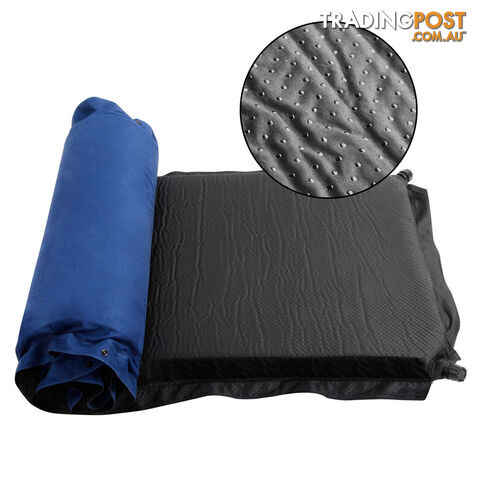 Double Self Inflating Sleeping Mats 10cm Blow Up Mattress Camping Hiking Air Bed