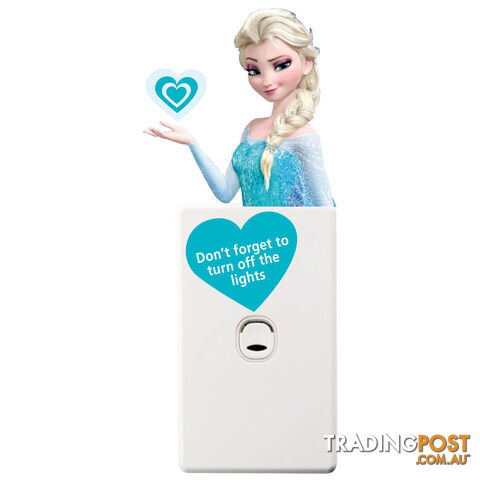 Frozen Elsa Light Switch Wall Sticker - Totally Movable