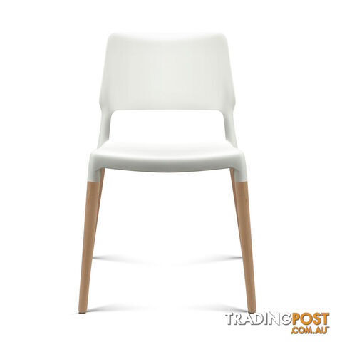 4xStackable Belloch Replica Dining Chair Kitchen Restaurant Cafe Bar Stool White - photo 3 of 8