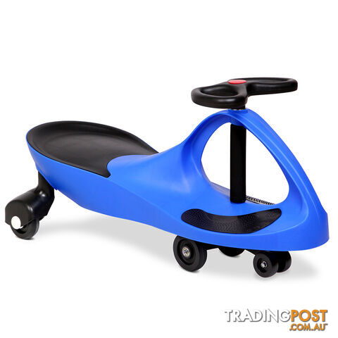 Swing Car Kids Ride On Toy Pedal Free Swivel Slider Safe Speed Wiggle Scooter BU