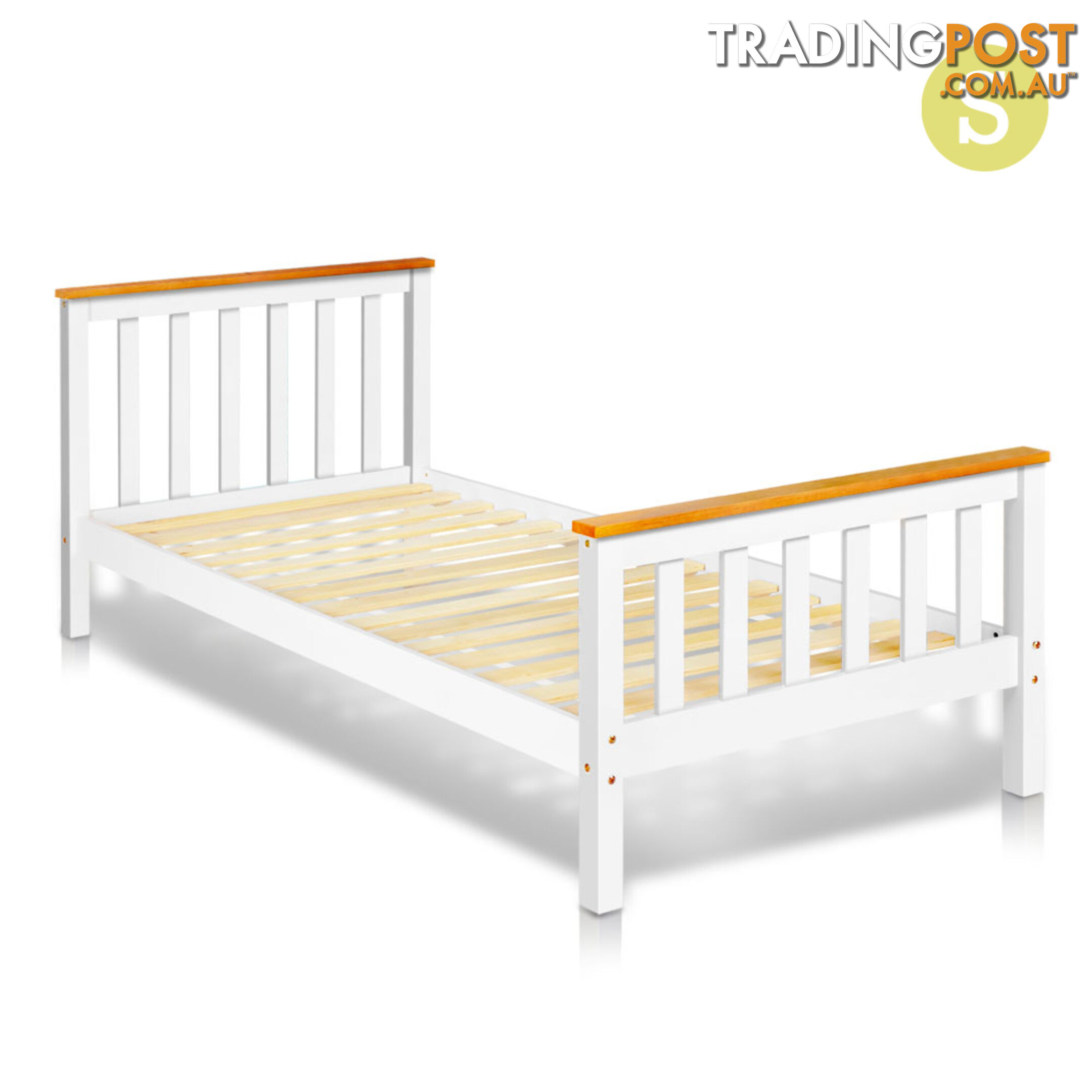 Pine Wood Single Bed Frame