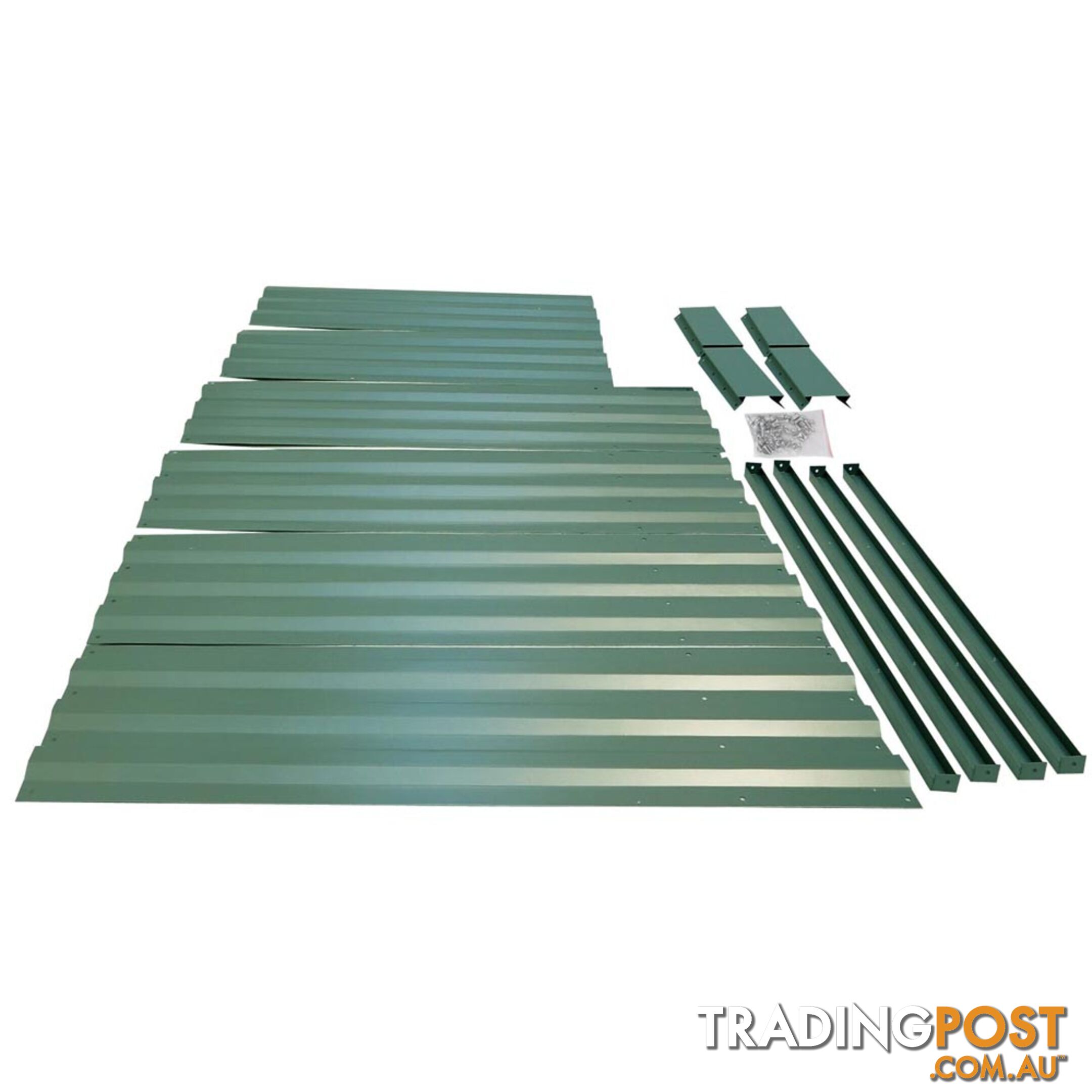 Galvanised Raised Garden Bed 180 x 90cm Green