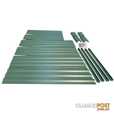 Galvanised Raised Garden Bed 180 x 90cm Green