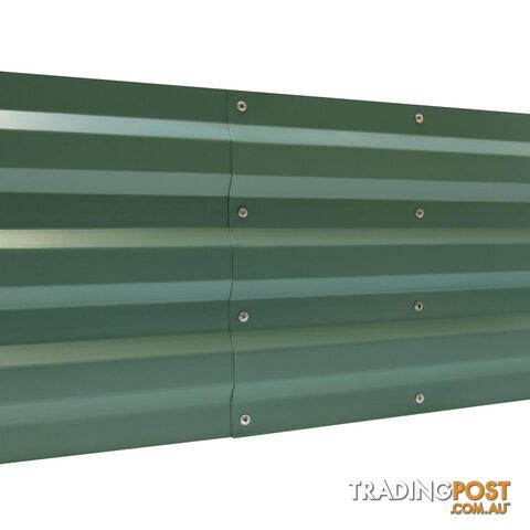 Galvanised Raised Garden Bed 180 x 90cm Green