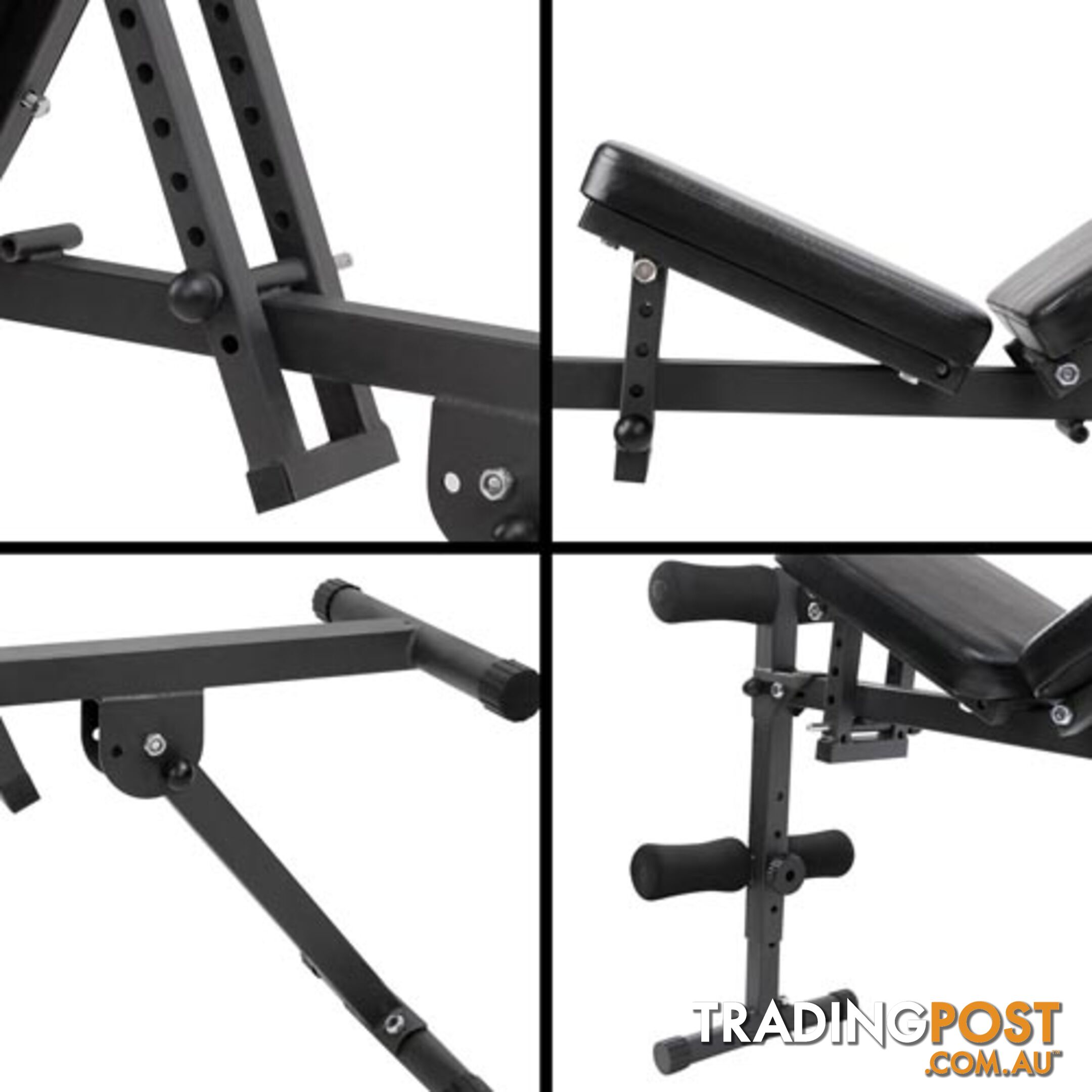 FID Flat Adjustable Bench 150Kg