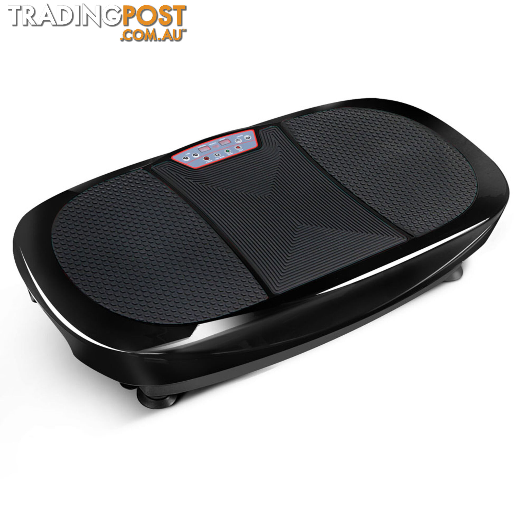 Twin Motor Vibration Plate 1200W Exercise Fitness Weight Loss Power Plate Black