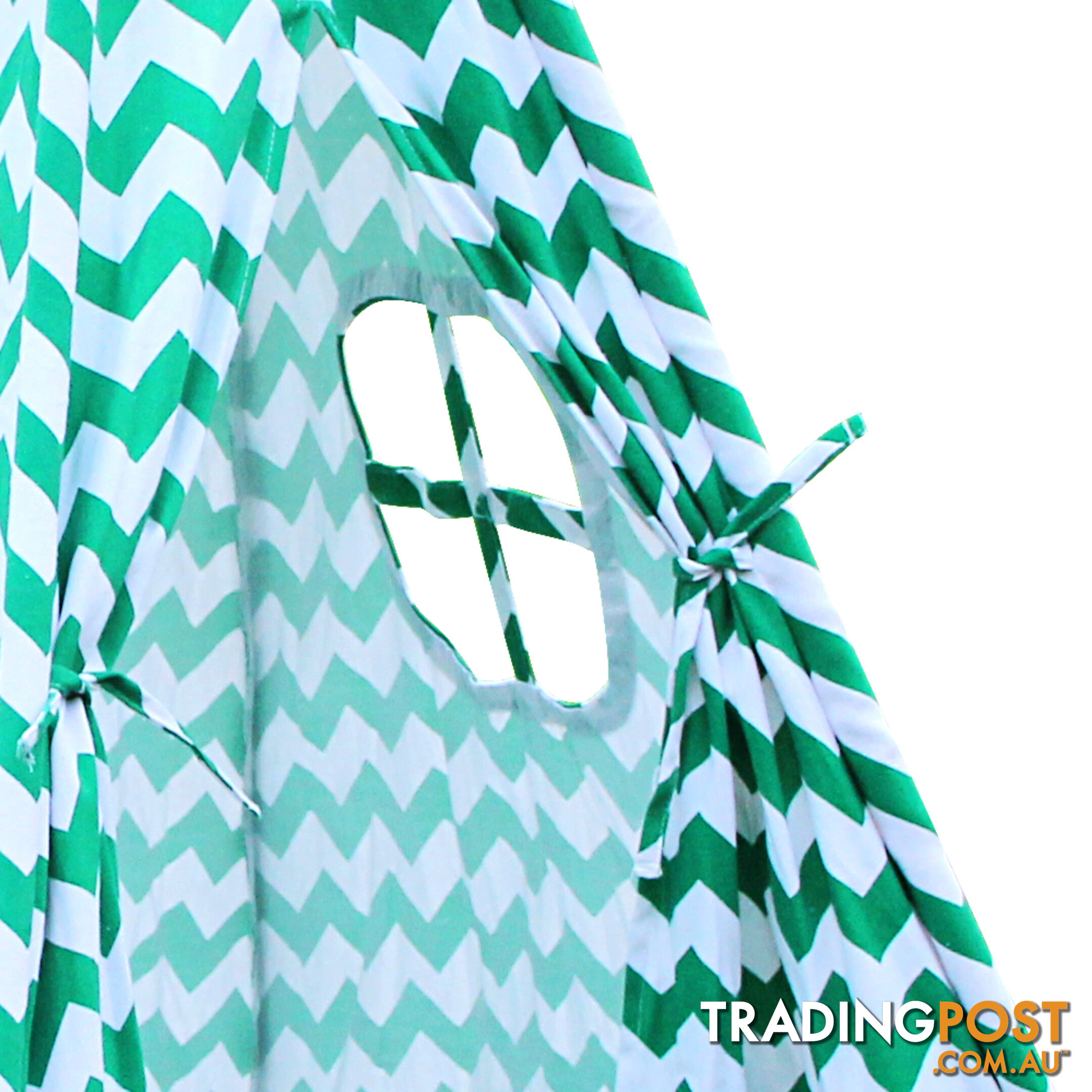 Kids Play Tent Canvas Teepee Pretend Playhouse Outdoor Indoor Tipi Green