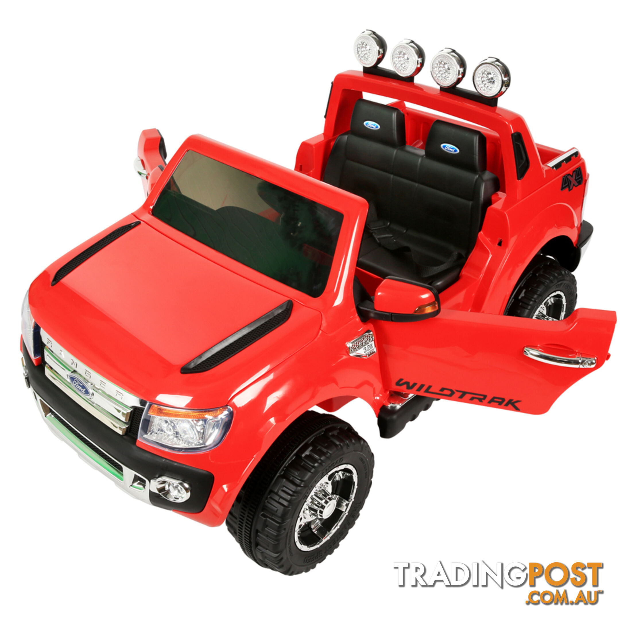 Ford Ranger Kids Ride On Car Licensed Remote Control Children Toy Truck Red