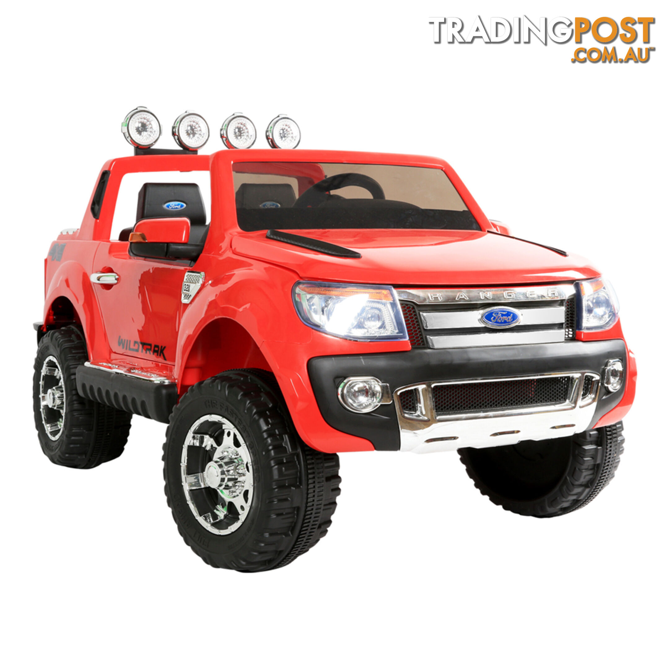 Ford Ranger Kids Ride On Car Licensed Remote Control Children Toy Truck Red