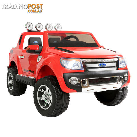 Ford Ranger Kids Ride On Car Licensed Remote Control Children Toy Truck Red