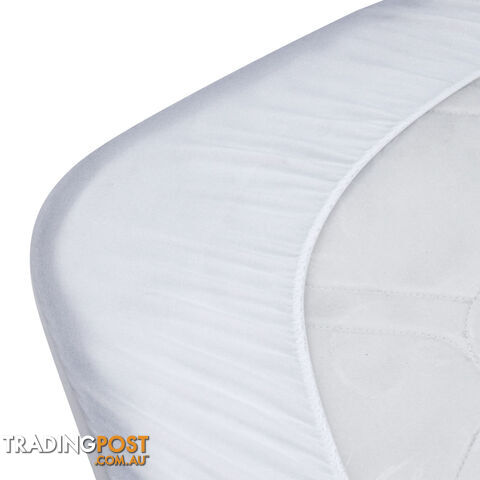 140GSM Terry Cotton Waterproof Mattress Protector Fully Fitted Bed Cover Queen